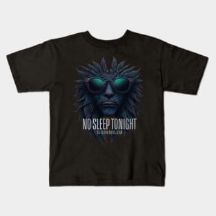 Techno T-Shirt - No Sleep tonight - Catsondrugs.com - Techno, rave, edm, festival, techno, trippy, music, 90s rave, psychedelic, party, trance, rave music, rave krispies, rave flyer T-Shirt Kids T-Shirt